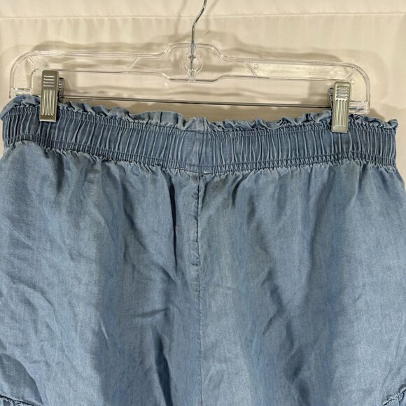 Aerie Shorts Women's Large Blue Lyocell Ligthweight 2" Inseam No Pockets - Picture 9 of 10